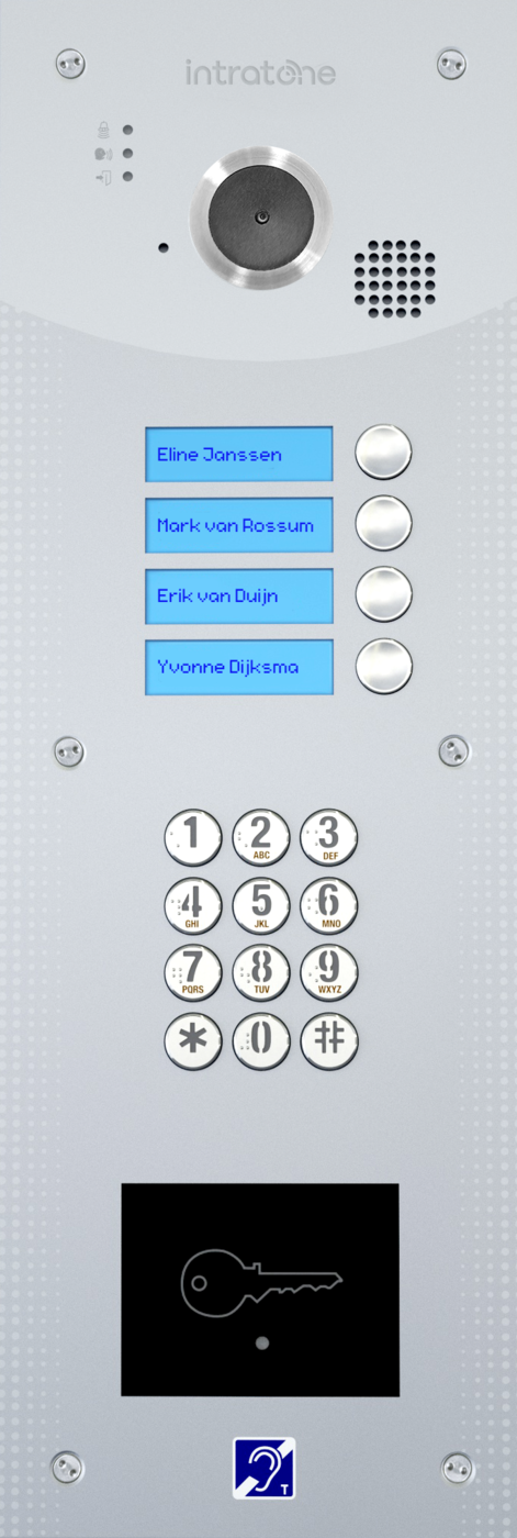 DINA: Inbouw Intercom met digitale namen