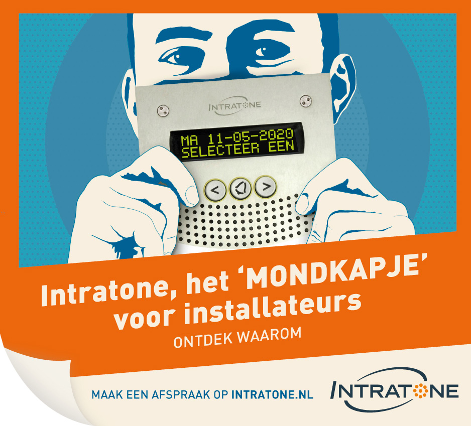 Intratone, het “mondkapje” voor installateurs
