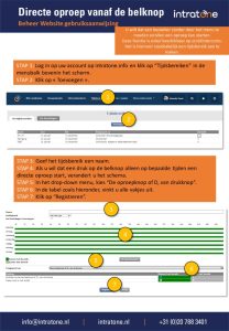 Directe oproep vanaf de belknop