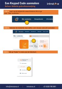 Een Keypad Code aanmaken