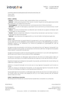 Algemene Gebruiksvoorwaarden APP