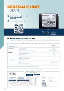 Centrale unit 1 deur
