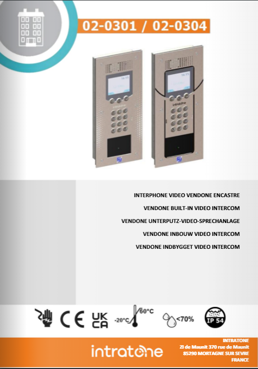 Vendone video intercom
